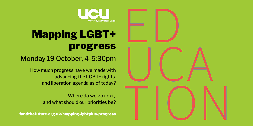 Mapping LGBT+ progress, Monday 19th October 2020 4pm – 5.30pm